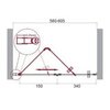 BelBagno Albano ALBANO-BS-12-100-C-CR Дверь в проём складывающаяся, цвет: хром