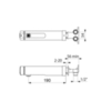 Delabie 794055 TEMPOMIX 3(раковина)F3/8"  встраиваемый, ~7 сек  излив 190