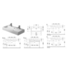 Duravit Vero 454100024 Раковина для мебели, c переливом, с 2 отв. под смес., 1000x470мм, цвет: Белый