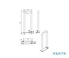 Aquatek POR-0000004 Поручень настенный откидной 800*230мм