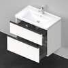 Duravit D-Neo DE435501818 Тумбочка подвесная, 784x452хh625 мм, 2 ящика, цвет: Белый матовый (для раковины 236780)