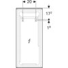 Geberit Xeno2 500.520.00.1 Зеркало с подсветкой, 40x91см