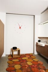 Часы OJ RED.  Цвет: красный. D=80см