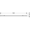Geberit Option Plus 501.074.00.1 Зеркало с подсветкой с прямым и непрямым освещением, 120x70см, Серебристые оттенки / Матированный алюминий