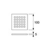 TECE TECEdrainpointS 3665006 Накладная панель для трапа 10