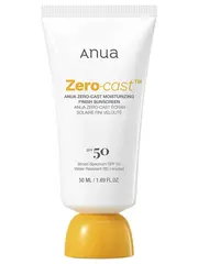Anua Zero-Cast Moisturizing Finish Sunscreen увлажняющий солнцезащитный крем SPF50