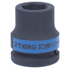 KING TONY (653521M) Головка торцевая ударная шестигранная 3/4", 21 мм