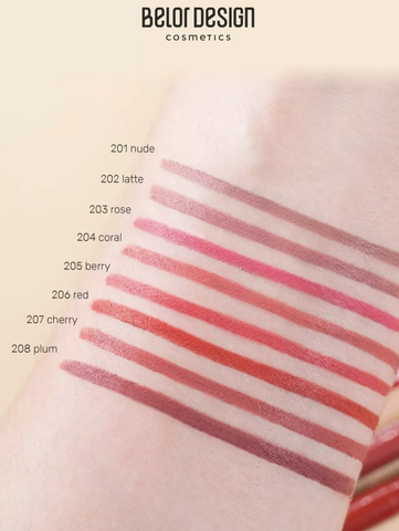 Карандаш механический для губ тон 203 розовый 0.28г Automatic soft lippencill — фото 3