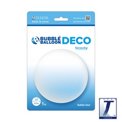 Шар ТК Deco Bubble (бабл), 24''/61 см, Прозрачный, Кристалл, Stretchy, Плоский, 1 шт.