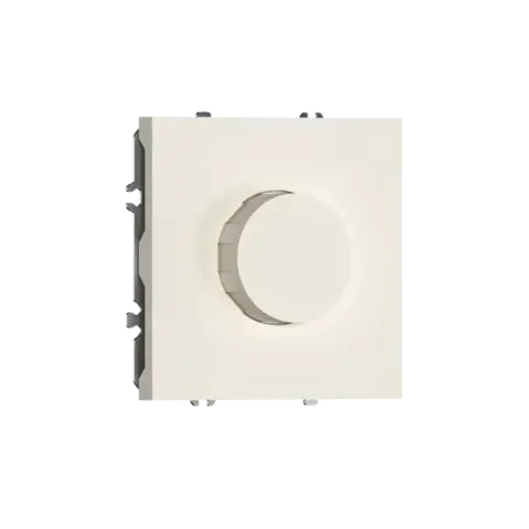 Светорегулятор Triac поворотный, LED, 200 Вт, матовый кремовый DONEL S08