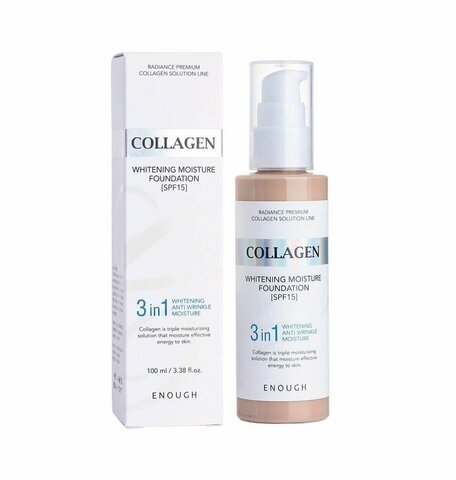 Осветляющий тональный крем Collagen Whitening Moisture Foundation Тон №13