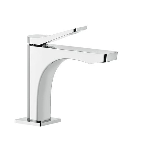 Gessi Rilievo 59002#031 Смеситель для раковины на 1 отв. без донного клапана h=153мм, излив 126мм , цвет: хром