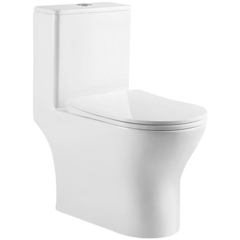BelBagno Lounge BB8618CPR-MN/SC Унитаз моноблок с сиденьем Микролифт, цвет: белый фото