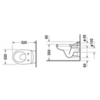 Duravit DuraPlus 185090000 Унитаз подвесной модель для детей, 6,0л., 320x525мм, цвет:белый