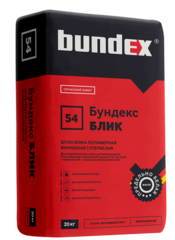 54 Шпатлевка полимерная "Бундекс Блик" (20 кг) супербелая
