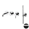 Remer Metrica MC53D2PWBCFP Смеситель для ванны, цвет: чёрный