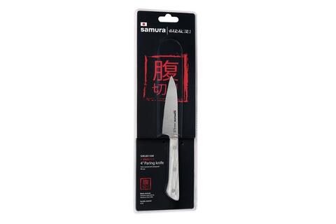 Нож для чистки и нарезки овощей и фруктов / овощной нож кухонный Samura HARAKIRI 99мм SHR-0011AW