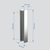 Abber Sonnenstrand AG07110-S100 Душевой уголок, 110x100x195, цвет: хром