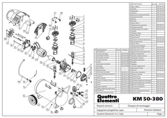 Регулятор давления UNITED PARTS для компрессора, 4 выхода (90-0696)
