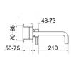 RGW 21140545-04 Смеситель с изливом встраиваемый RGW SP-45-10B