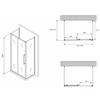 Abber Schwarzer Diamant AG30120BMH-S70BM-S70BM Душевой уголок, 120x70x195, цвет: чёрный
