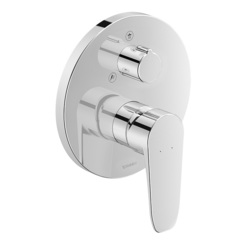 Duravit B.1 B14210012010 Смеситель для душа скрытого монтажа (наружная часть круг) с переключателем и перепускным клапаном, цвет: хром фото