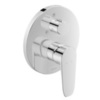 Duravit B.1 B14210012010 Смеситель для душа скрытого монтажа (наружная часть круг) с переключателем и перепускным клапаном, цвет: хром