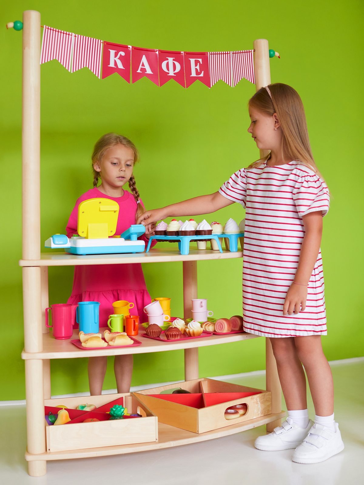 Игровой стеллаж Детское кафе
