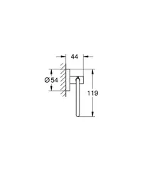 Держатель для туалетной бумаги Grohe Essentials 40689001