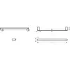 Boheme 10722-SGM Полотенцедержатель длинный Qubic Shine Gun Metal