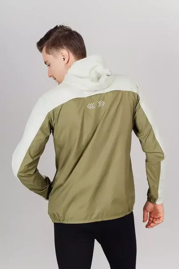 Мужской костюм для бега Nordski Rain Pro green-olive - 3
