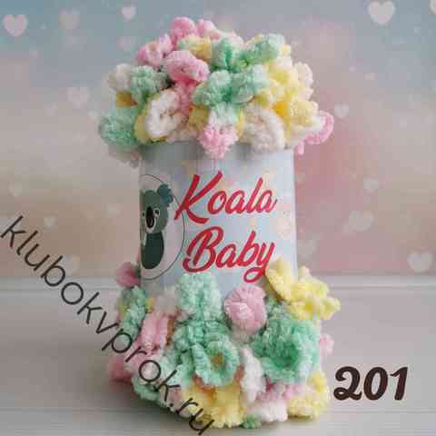 HIMALAYA KOALA BABY COLORS 201, Розовый желтый зеленый белый