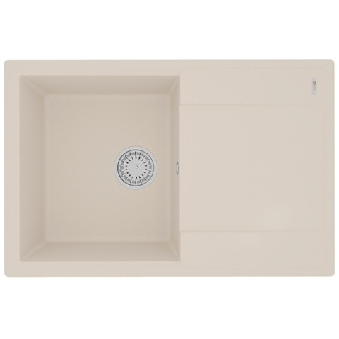 Lemark Imandra 9910030 Кухонная мойка 760 врезная прямоугольная с крылом из кварцгранита цвет: Шампань