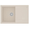 Lemark Imandra 9910030 Кухонная мойка 760 врезная прямоугольная с крылом из кварцгранита цвет: Шампань