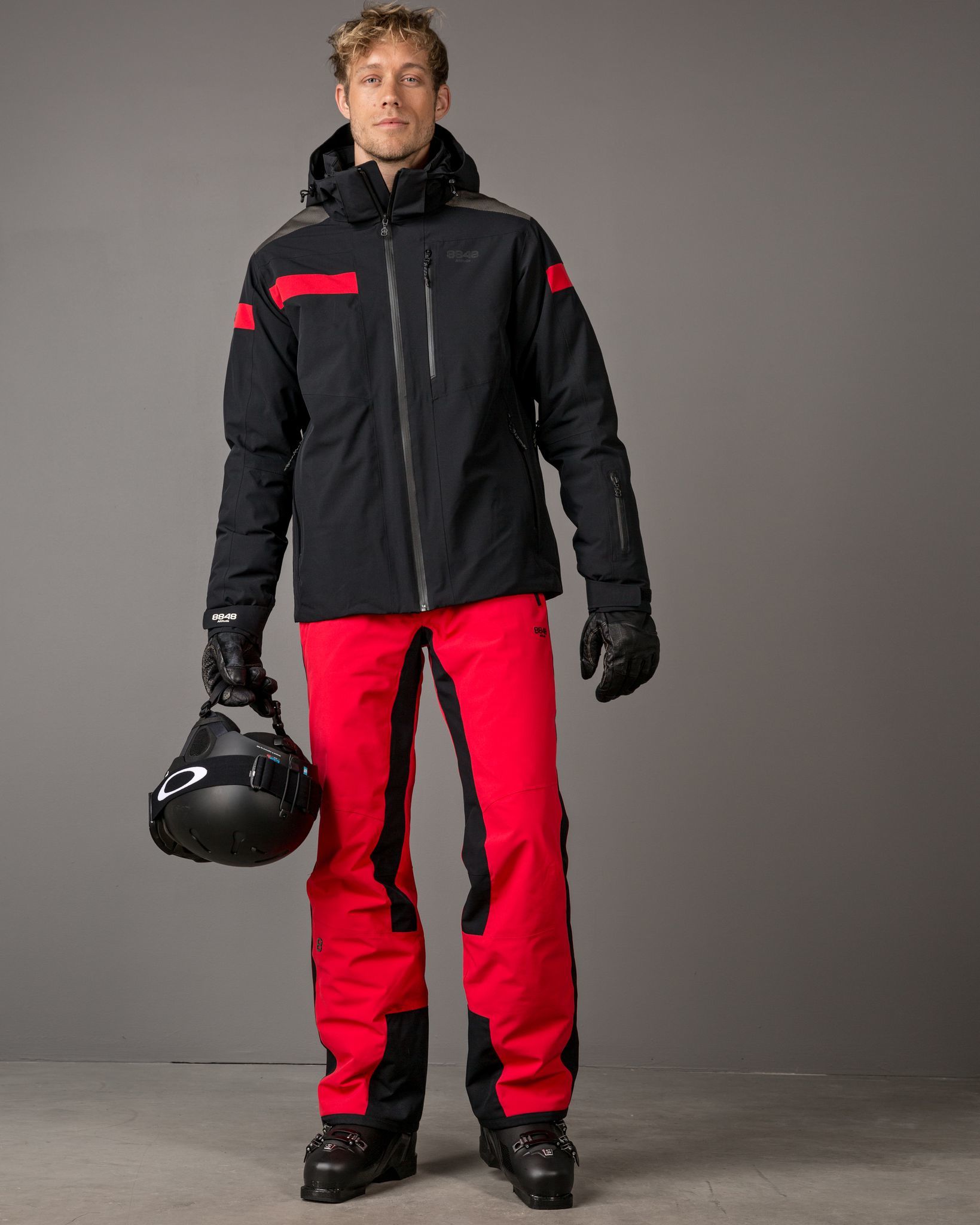 8848 Altitude Aston Rothorn горнолыжный костюм мужской black-red