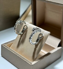 83411 - Серьги-конго ЗМЕИ-SERPENTI lux white VGOLD