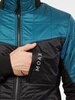 Мужская стеганая лыжная куртка Moax Royal черно-изумрудная - 5