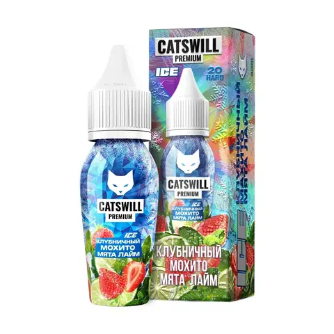 Жидкость CATSWILL PREMIUM ICE Salt 2% 30 ml - КЛУБНИЧНЫЙ МОХИТО