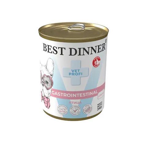 Best Dinner Gastro Intestinal консервы для собак (птица) 340 гр