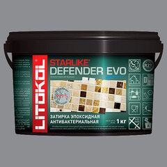 Затирка швов эпоксидная Litokol Starlike Defender EVO S.115 GRIGIO SETA, 1 кг