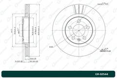 Диск тормозной G-brake  GR-02544