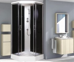 Душевая кабина Niagara Ultra NG-2506-01 (90х90х220) низкий поддон(16см),стекло тонированное