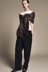 ZARA БРЮКИ С ВЫСОКОЙ ПОСАДКОЙ И СКЛАДКАМИ — ZW COLLECTION, ЧЕРНЫЙ