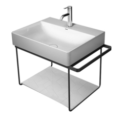 Duravit DuraSquare 31021000 Металлическая консоль подвесная 665х451 мм, для раковины 235360, Полотенцедержатель левый/правый, хром фото