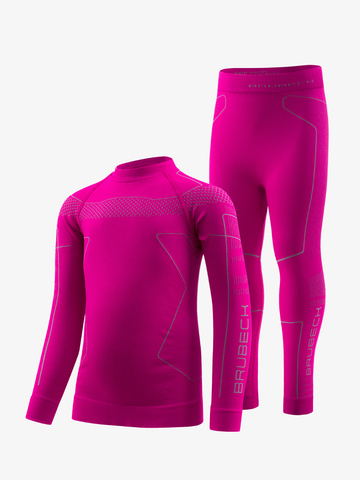 Детский комплект термобелья для девочки Brubeck Thermo Kids фуксия