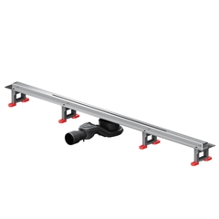 Am.Pm W01SC-S11-100-05SB MasterFlow Трап для душа линейный универс затвор Slim line 100см цвет сталь мат фото