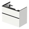 Duravit D-Neo DE435501818 Тумбочка подвесная, 784x452хh625 мм, 2 ящика, цвет: Белый матовый (для раковины 236780)