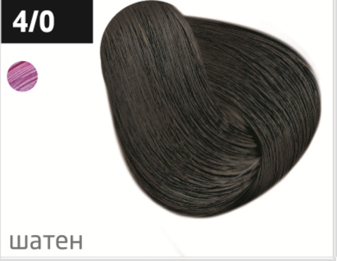 OLLIN color 4/0 шатен 60мл перманентная крем-краска для волос