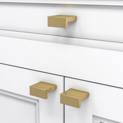 Кнопка Corner (Satin Brass)
