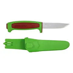 Нож Morakniv Basic 546 лимитированный 2024 нерж. сталь, пласт. ручка (зеленая) терракотовая вставка, 14282